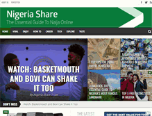 Tablet Screenshot of nigeriashare.com